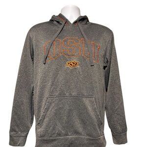 Men’s Majestic OSU Gray Pullover Hoodie Sweatshirt Size S